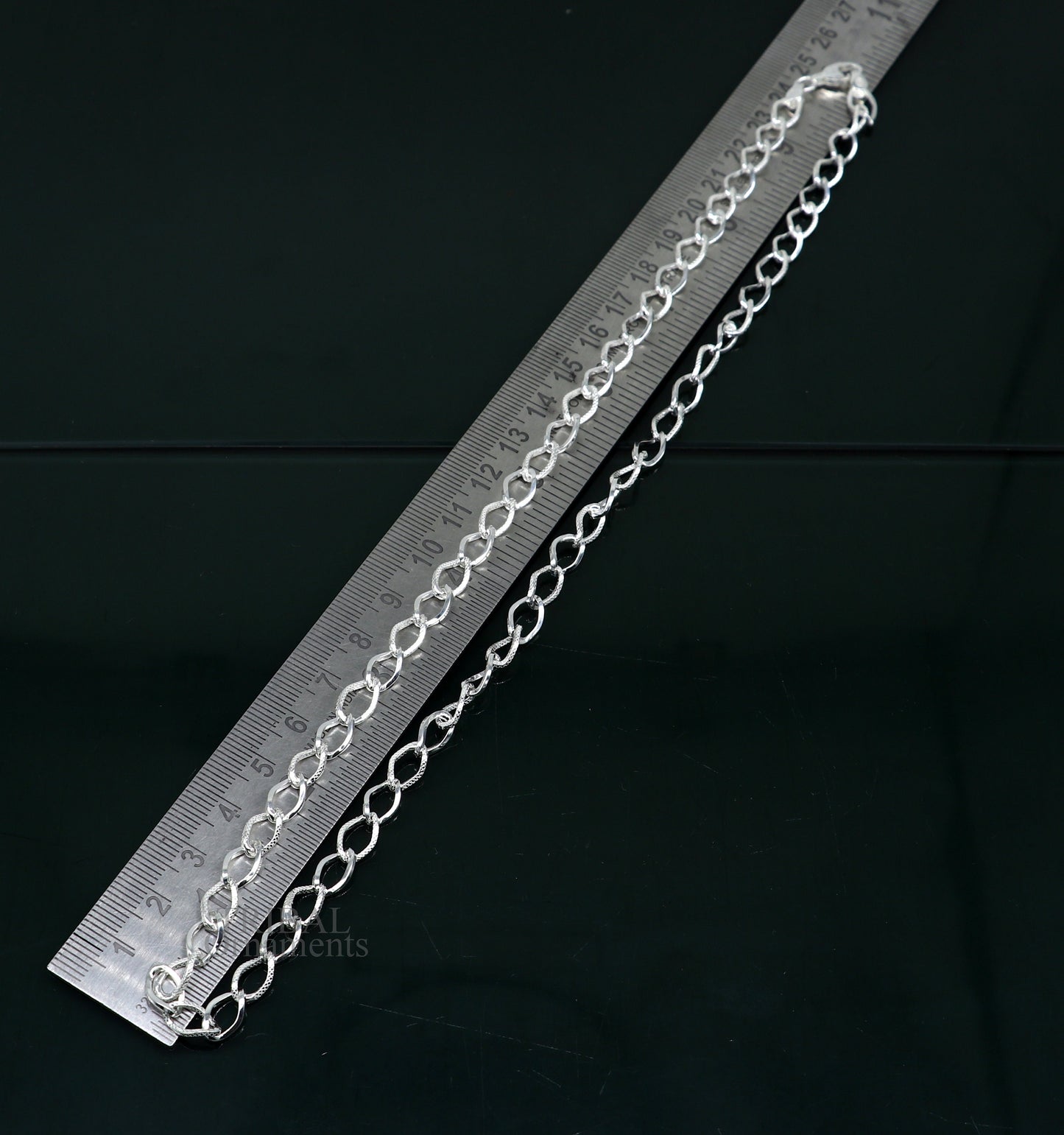 Exclusive unique stylish 20" 925 sterling silver 6mm handmade amazing chain necklace excellent gifting jewelry, men's chain necklace nch334 - TRIBAL ORNAMENTS