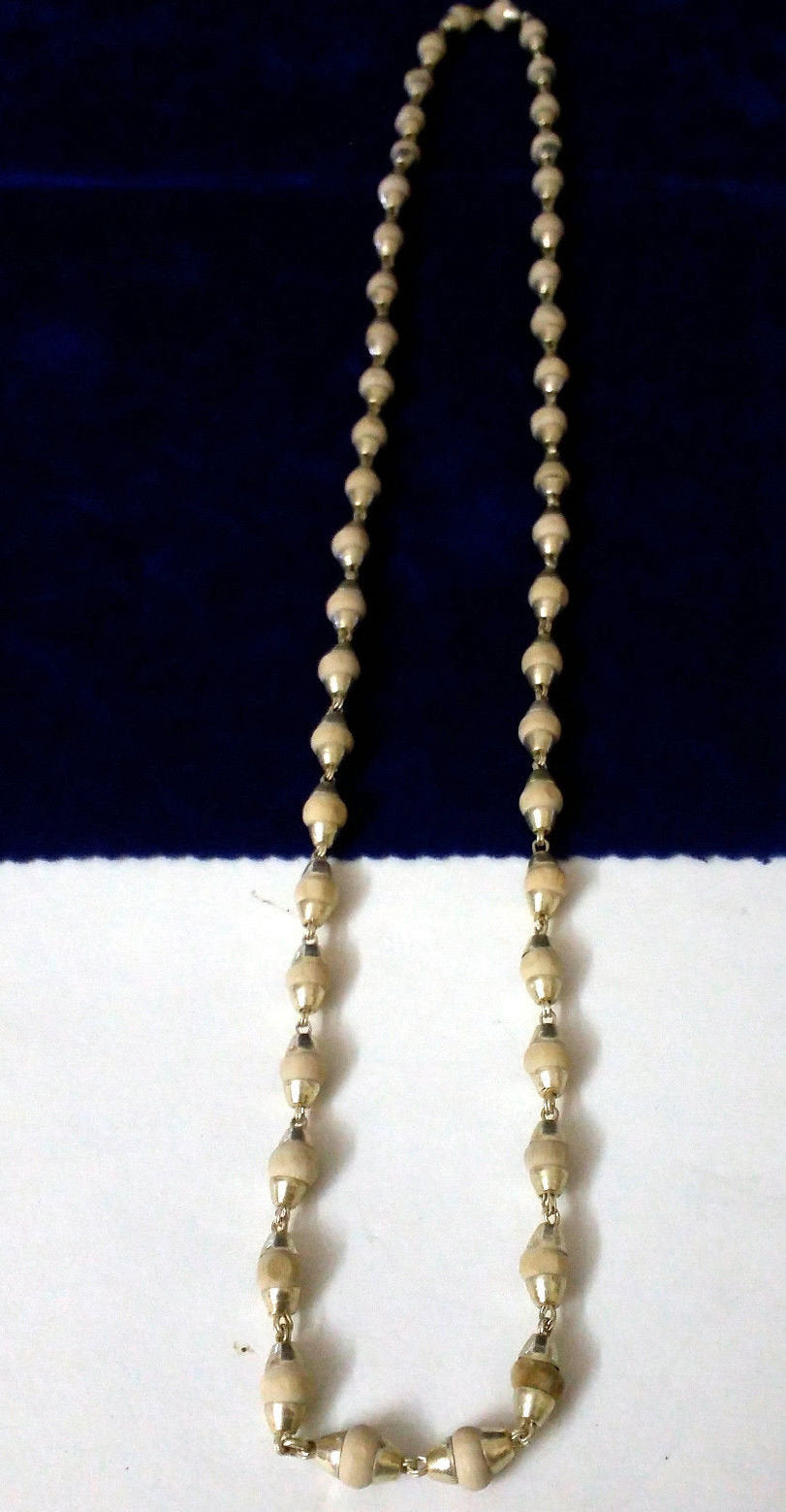 Fabulous basil rosary handmade beads and silver caps chain indian tribal jewelry tulsi mala used in medical - TRIBAL ORNAMENTS