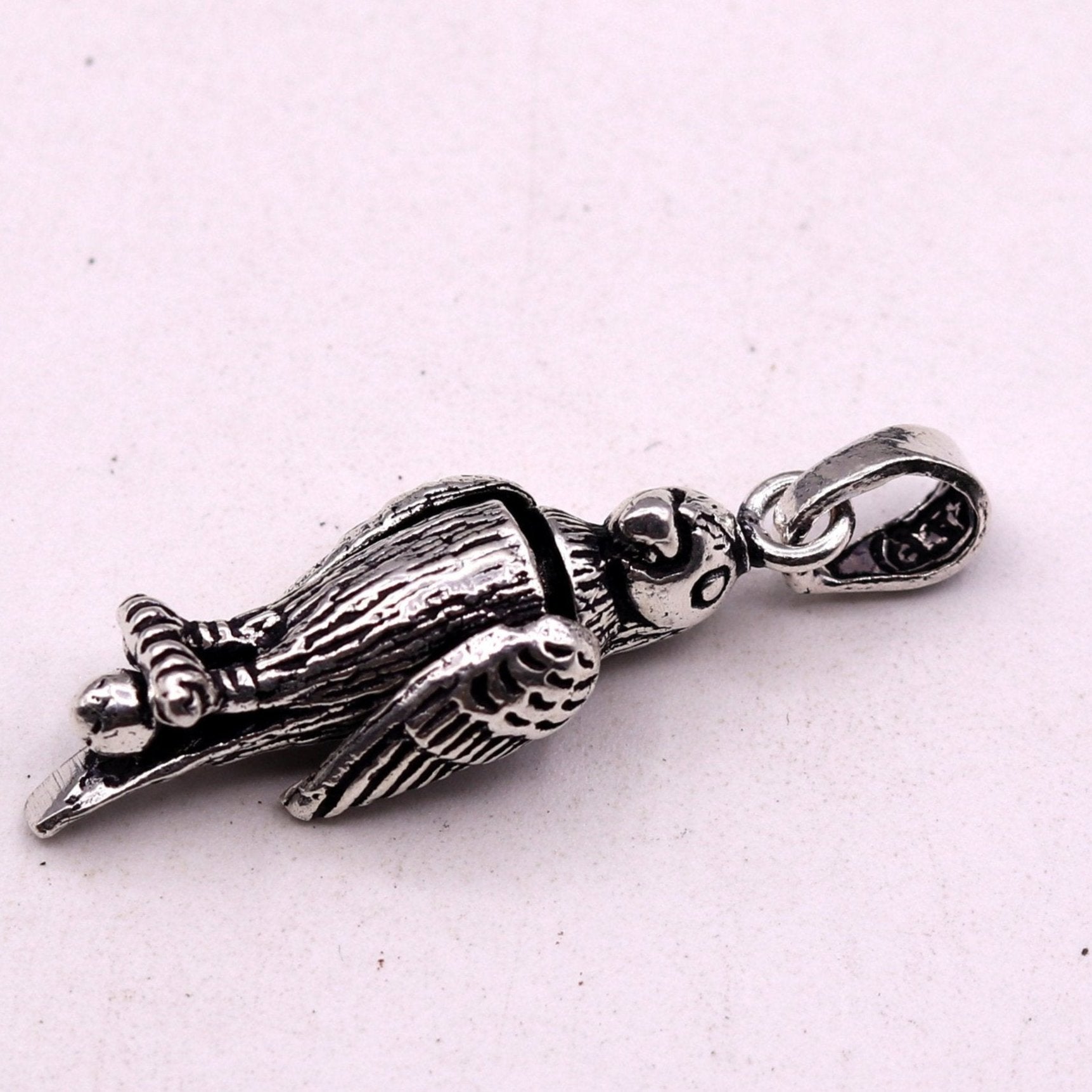 Fabulous parrot shape flexible 925 sterling silver handmade pretty attractive tiny pendant locket excellent unisex gifting jewelry nsp210 - TRIBAL ORNAMENTS