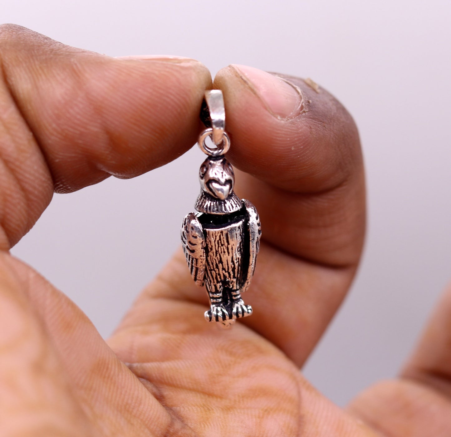 Fabulous parrot shape flexible 925 sterling silver handmade pretty attractive tiny pendant locket excellent unisex gifting jewelry nsp210 - TRIBAL ORNAMENTS