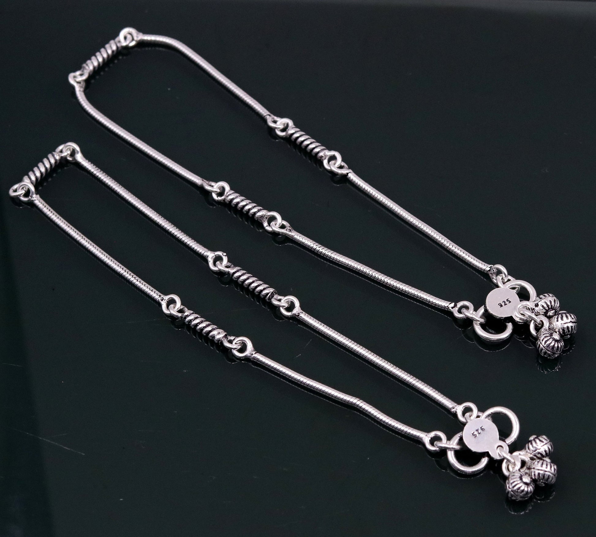 Fabulous snake chain customized handmade ankle bracelet excellent gifting ankle jewelry, foot bracelet best gift for her belly dance ank119 - TRIBAL ORNAMENTS