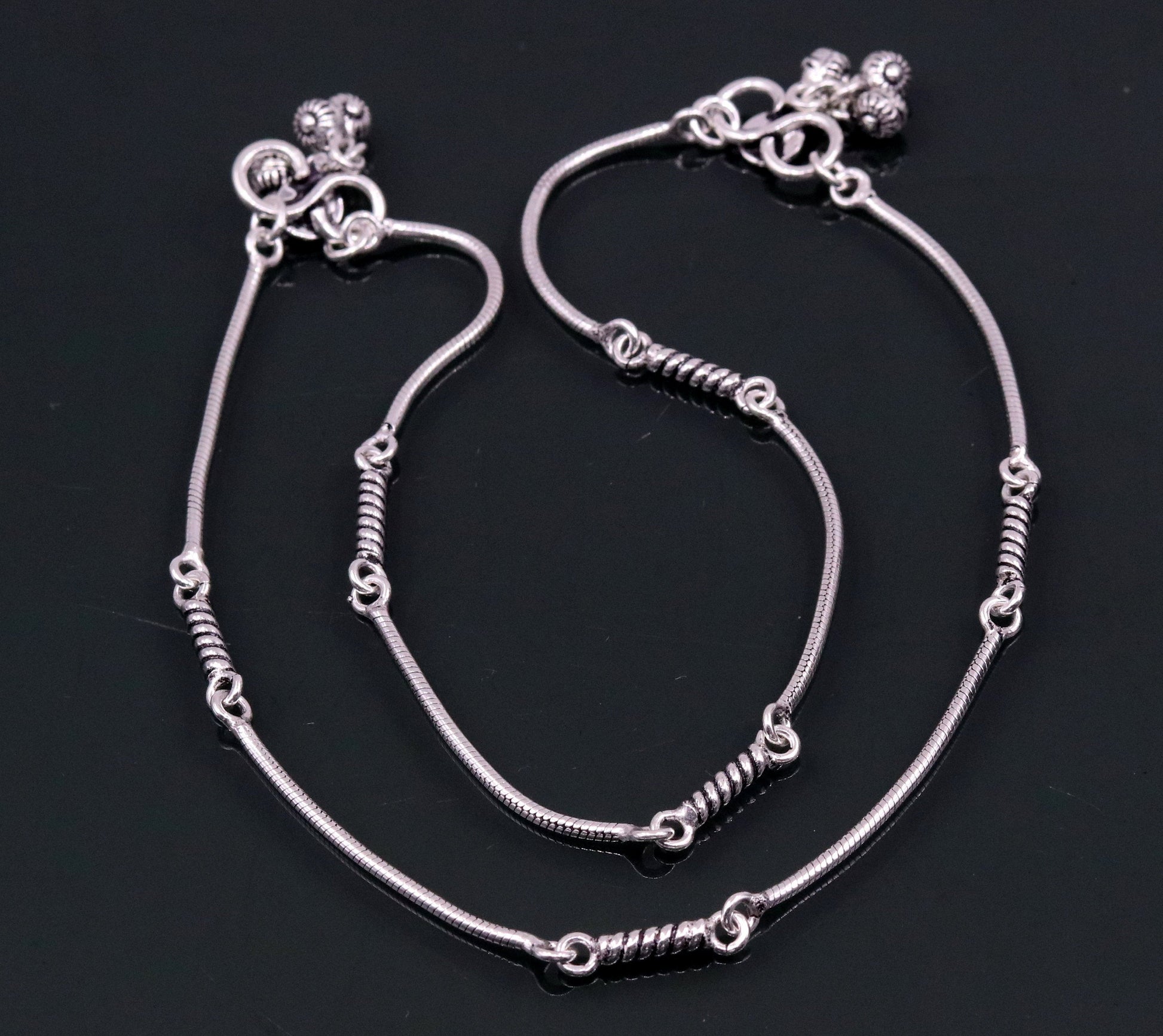 Fabulous snake chain customized handmade ankle bracelet excellent gifting ankle jewelry, foot bracelet best gift for her belly dance ank119 - TRIBAL ORNAMENTS