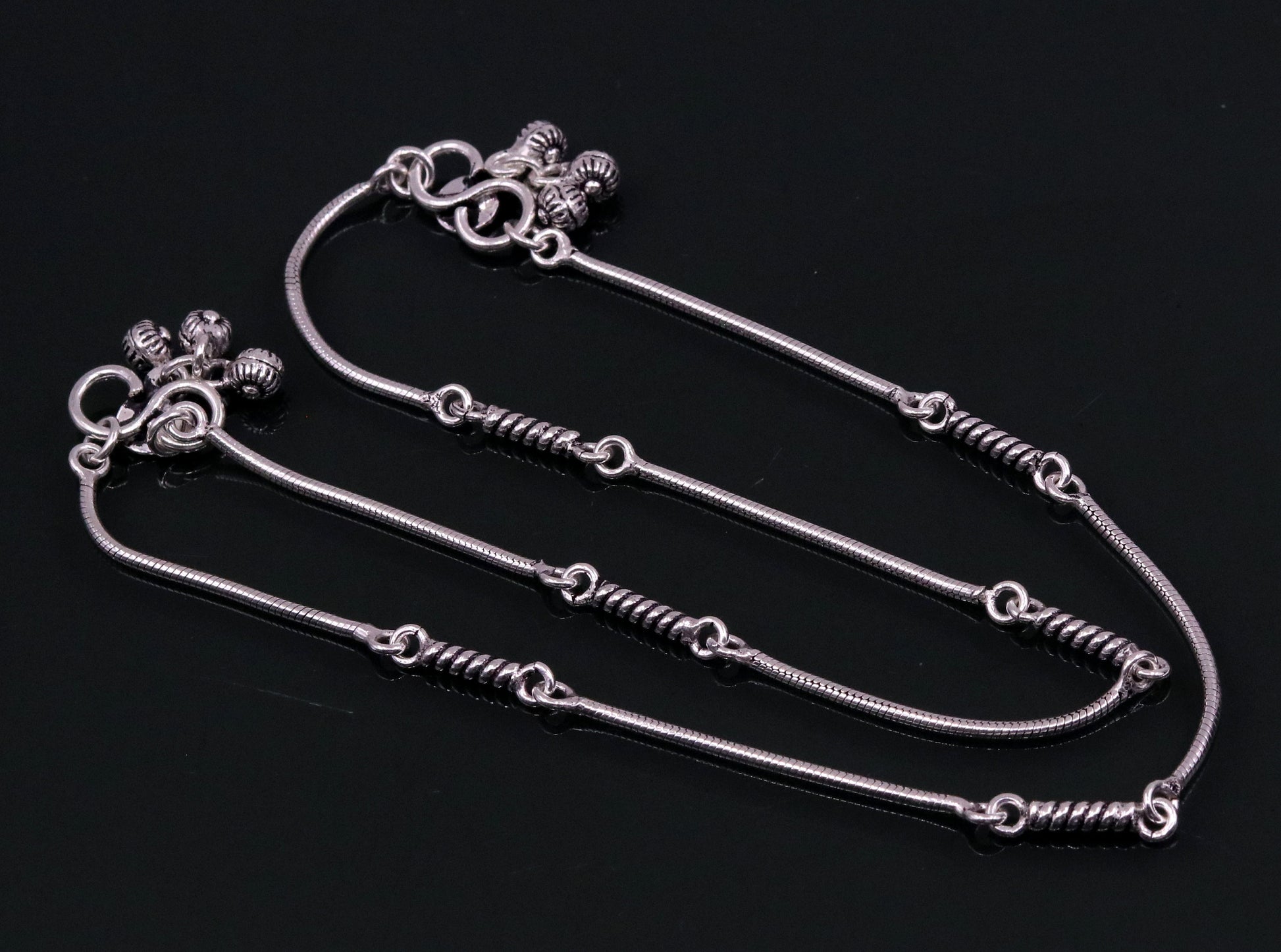 Fabulous snake chain customized handmade ankle bracelet excellent gifting ankle jewelry, foot bracelet best gift for her belly dance ank119 - TRIBAL ORNAMENTS