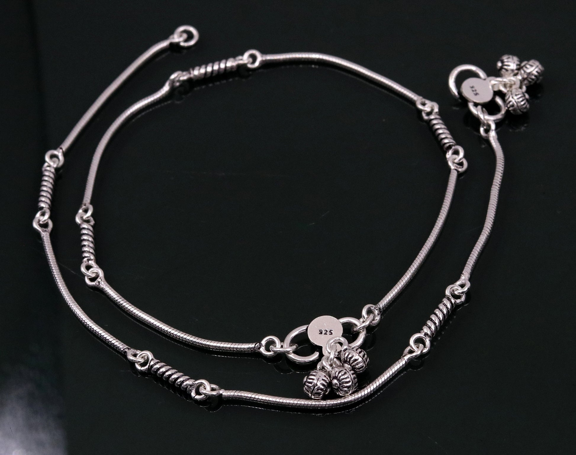 Fabulous snake chain customized handmade ankle bracelet excellent gifting ankle jewelry, foot bracelet best gift for her belly dance ank119 - TRIBAL ORNAMENTS