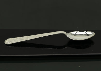 fabulous sterling silver handmade solid silver4.6" spoon kitchen utensils, vessels, silver has antibacterial properties, stay healthy sv60 - TRIBAL ORNAMENTS