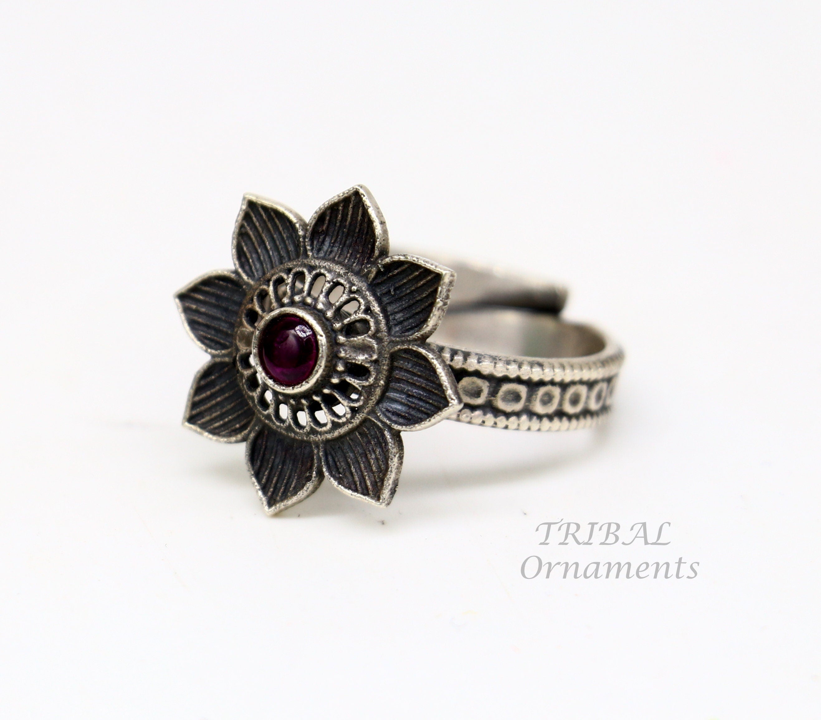 Floral Design 925 Sterling Solid Silver Fabulous Craftsmanship