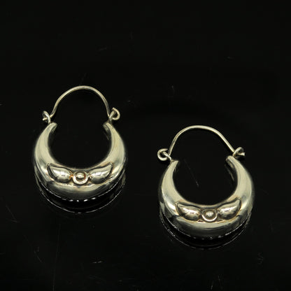 Handmade 925 sterling silver jewelry, fabulous vintage stylish customized hoops earrings bali tribal ethnic personalized jewelry ske17 - TRIBAL ORNAMENTS