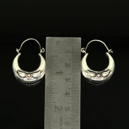 Handmade 925 sterling silver jewelry, fabulous vintage stylish customized hoops earrings bali tribal ethnic personalized jewelry ske17 - TRIBAL ORNAMENTS