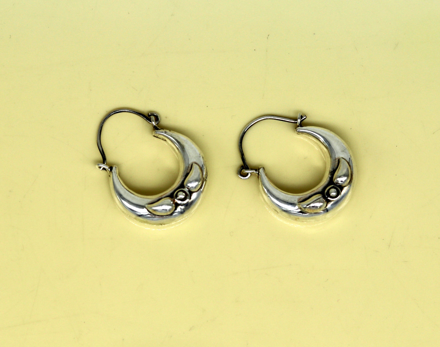 Handmade 925 sterling silver jewelry, fabulous vintage stylish customized hoops earrings bali tribal ethnic personalized jewelry ske17 - TRIBAL ORNAMENTS