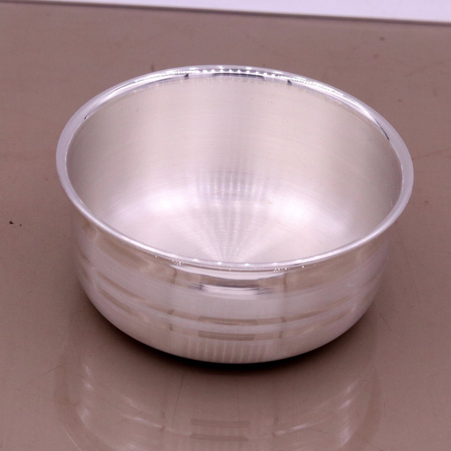 Handmade 999 solid silver baby bowl, excellent silver utensils from india, plain high quality silver vessels, silver kitchen utensils sv06 - TRIBAL ORNAMENTS