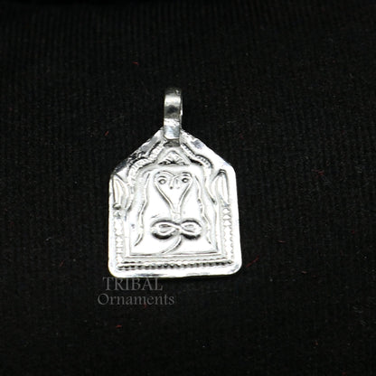 Handmade Indian ethnic deity snake pendant, 925 sterling silver vintage design trendy pendant jewelry, belly dance tribal jewelry  nsp566 - TRIBAL ORNAMENTS