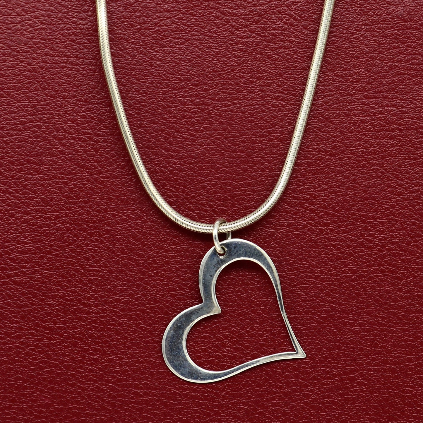 Handmade solid 925 sterling silver heart pendant, excellent unique design stylish unisex personalized gift pendant jewelry from india ssp521 - TRIBAL ORNAMENTS