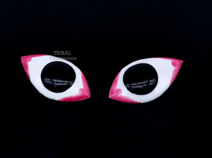 Handmade solid copper enamel eyes for statues or sculpture, best for eyes in idol statues, deities sculptures, temple articles su780 - TRIBAL ORNAMENTS