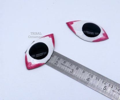 Handmade solid copper enamel eyes for statues or sculpture, best for eyes in idol statues, deities sculptures, temple articles su780 - TRIBAL ORNAMENTS
