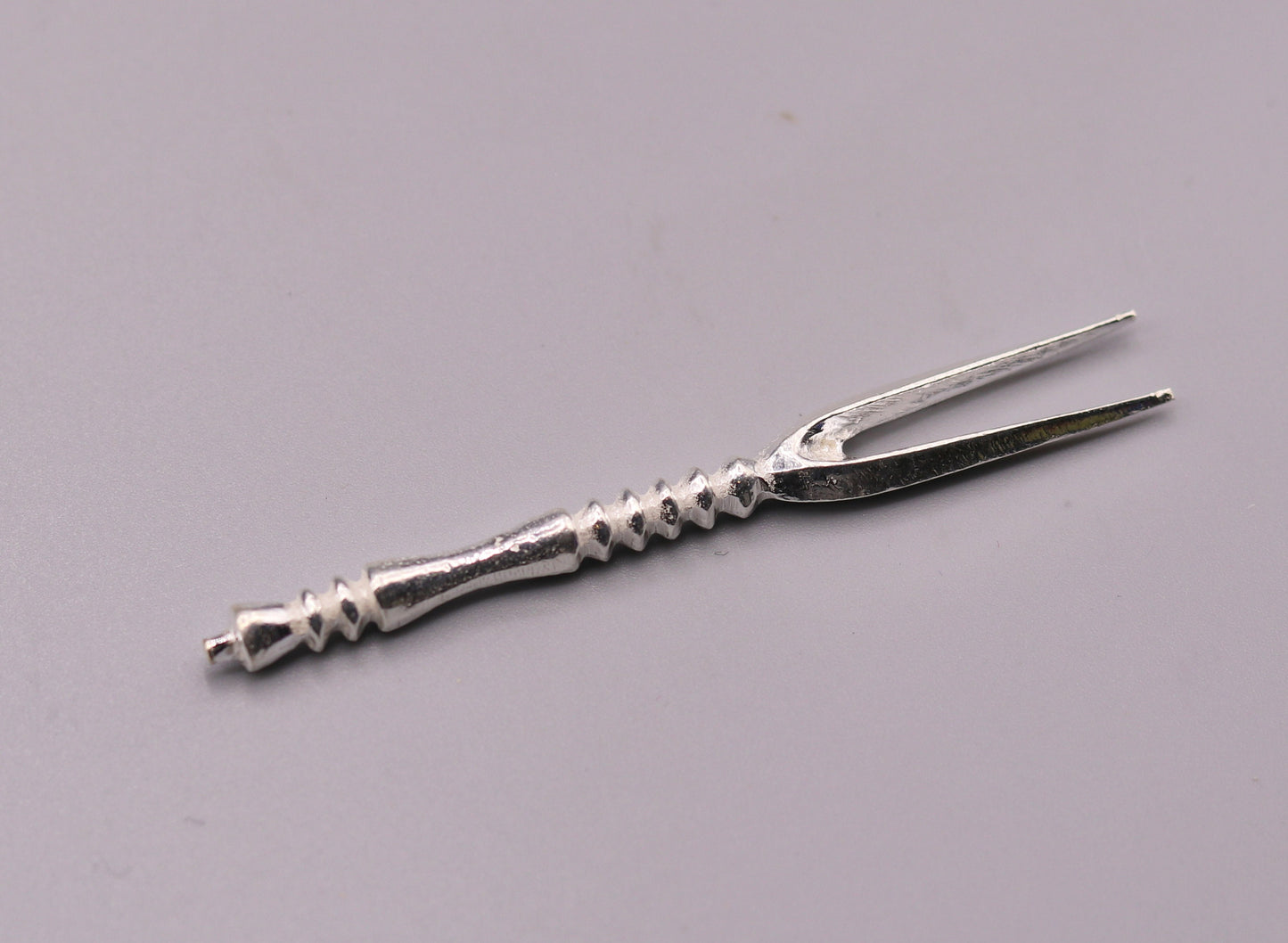 handmade solid silver chopsticks / knife and fork snack fruit food fork excellent hand crafted design daily use spoon03 - TRIBAL ORNAMENTS
