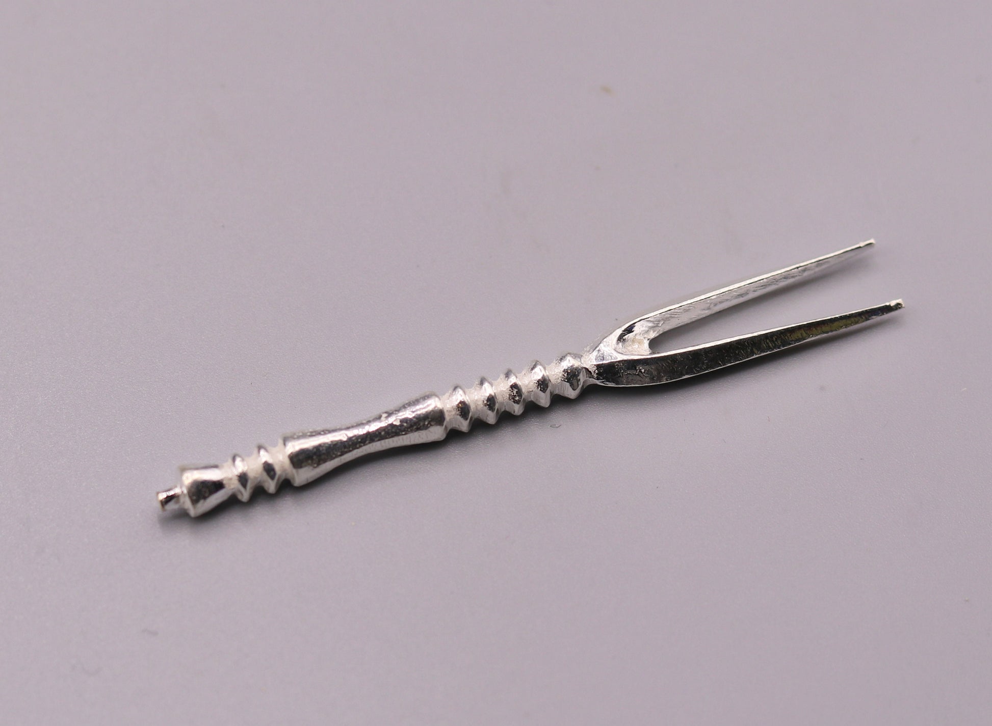 handmade solid silver chopsticks / knife and fork snack fruit food fork excellent hand crafted design daily use spoon03 - TRIBAL ORNAMENTS