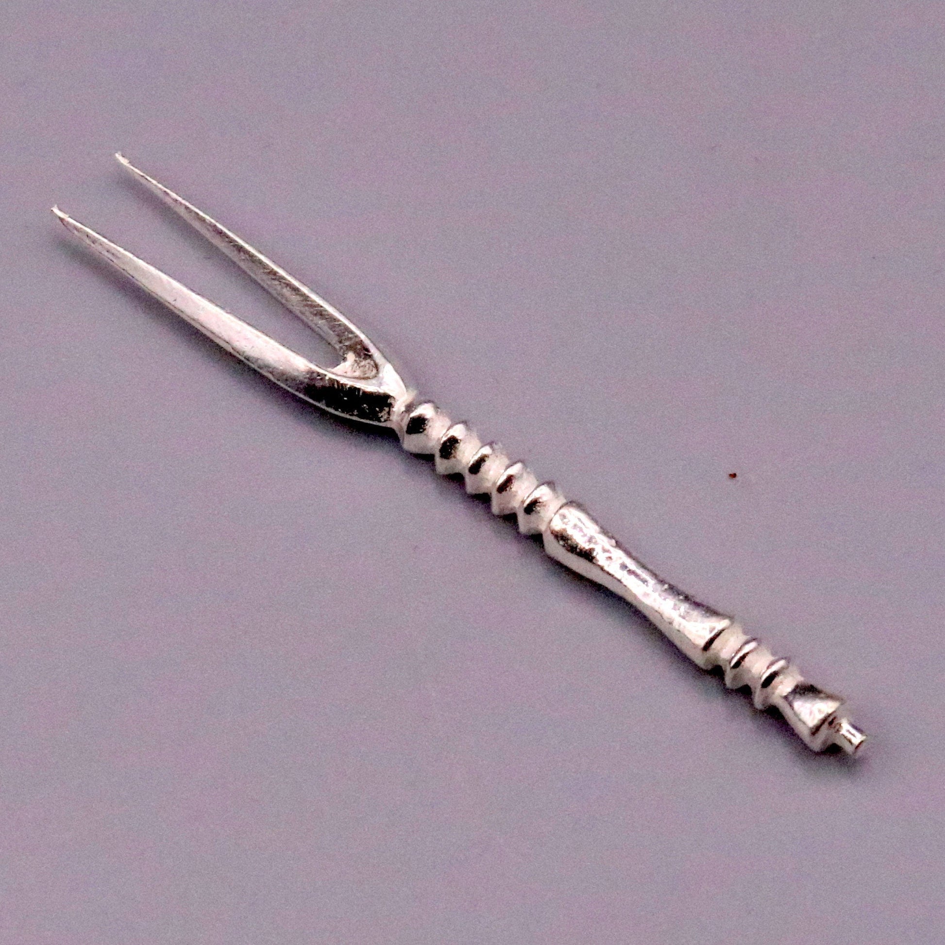 handmade solid silver chopsticks / knife and fork snack fruit food fork excellent hand crafted design daily use spoon03 - TRIBAL ORNAMENTS