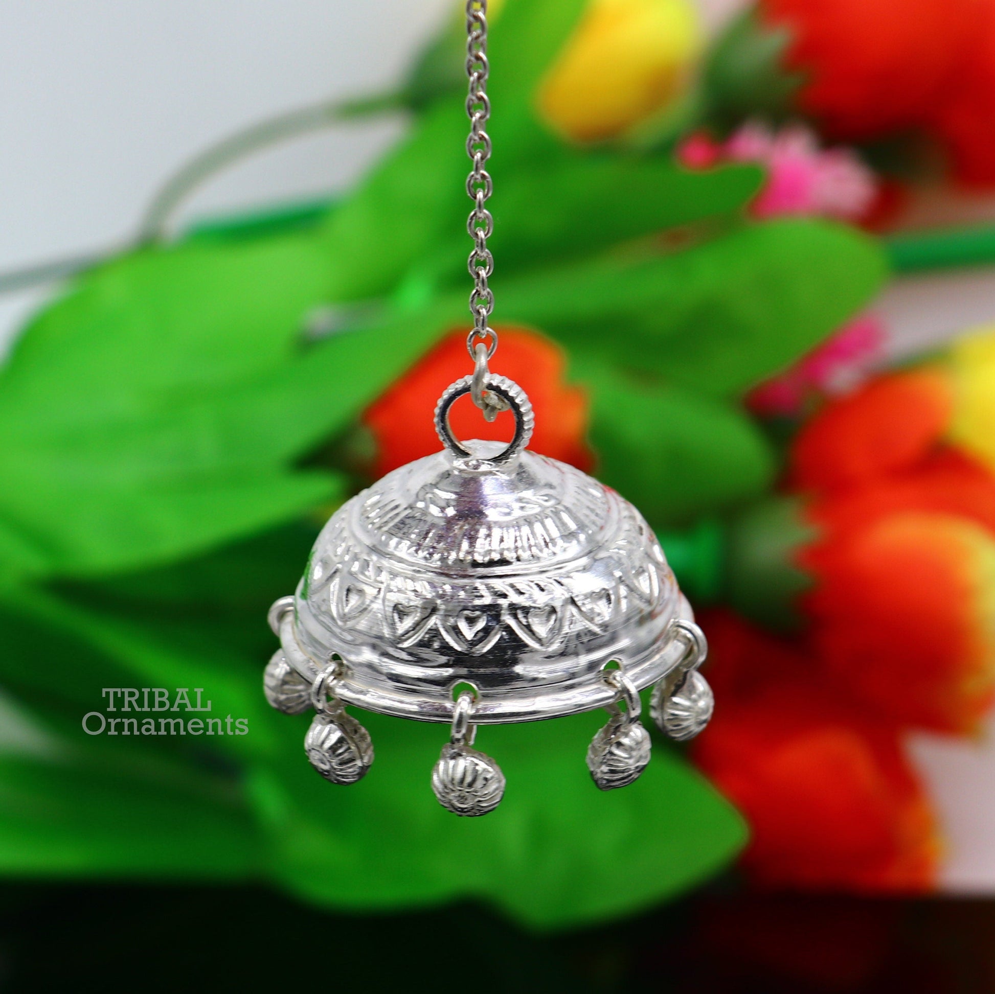Handmade Sterling Silver chhatar/ chhatra, silver umbrella god temple art, Gorgeous  hand craved Solid silver temple article utensils su751 - TRIBAL ORNAMENTS