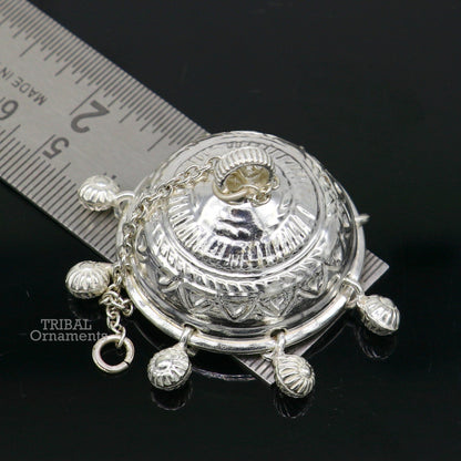 Handmade Sterling Silver chhatar/ chhatra, silver umbrella god temple art, Gorgeous  hand craved Solid silver temple article utensils su751 - TRIBAL ORNAMENTS