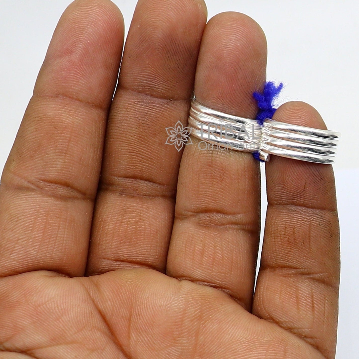 Indian Ethnic style handmade solid silver spiral design toe rings pair, excellent tribal customized belly dance hippie & boho jewelry ntr84 - TRIBAL ORNAMENTS