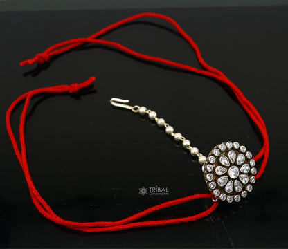 Indian traditional cultural vintage style mangtika amazing hair jewellery head jewelry 925 sterling silver tika ethnic tribal jewelry mt21 - TRIBAL ORNAMENTS