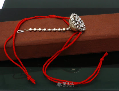 Indian traditional cultural vintage style mangtika amazing hair jewellery head jewelry 925 sterling silver tika ethnic tribal jewelry mt21 - TRIBAL ORNAMENTS