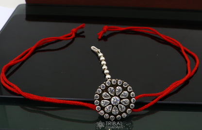 Indian traditional cultural vintage style mangtika amazing hair jewellery head jewelry 925 sterling silver tika ethnic tribal jewelry mt21 - TRIBAL ORNAMENTS