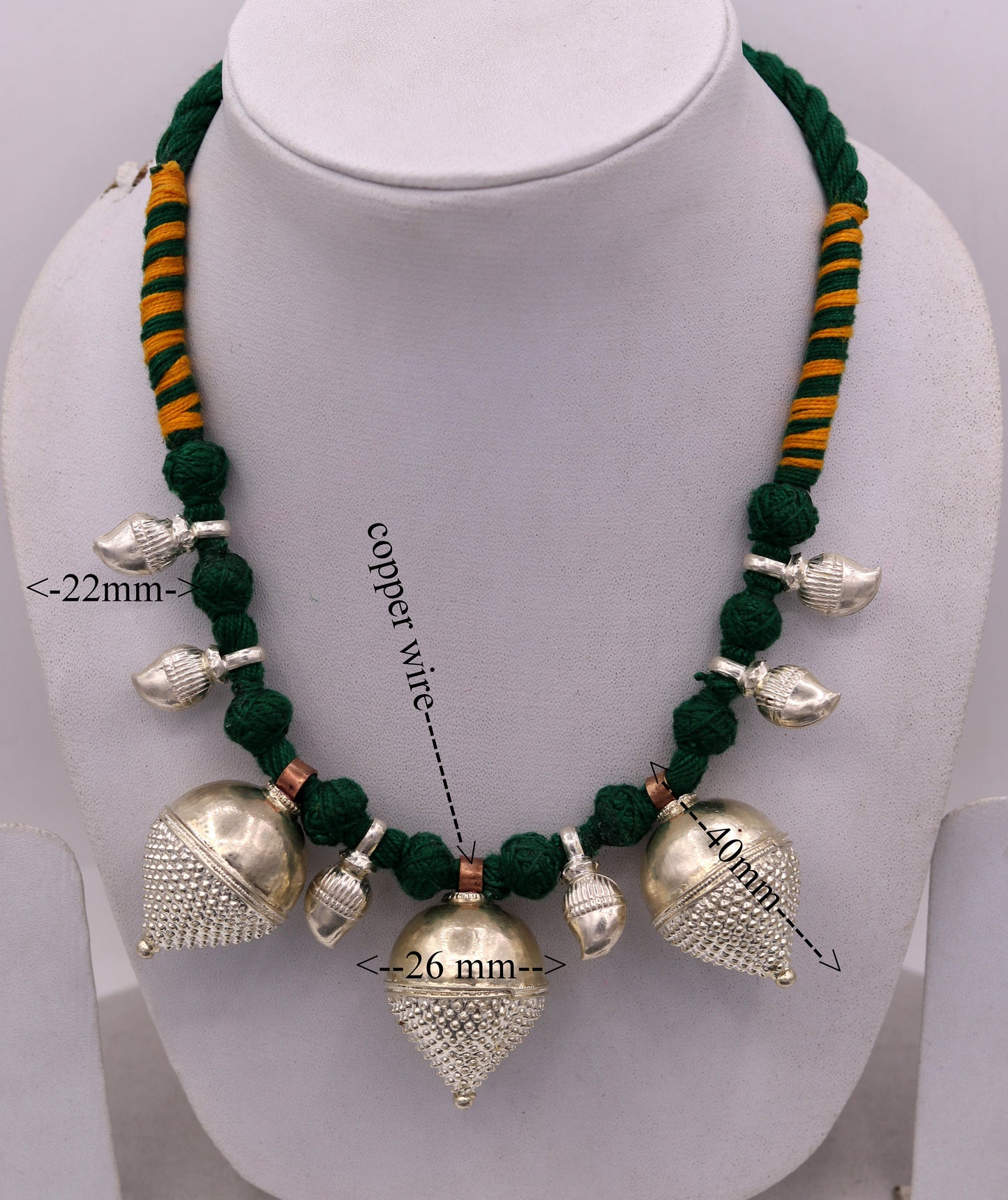 Indian tribal handmade sterling silver gorgeous necklace vintage antique stylish tribal necklace belly dance jewelry set31 - TRIBAL ORNAMENTS
