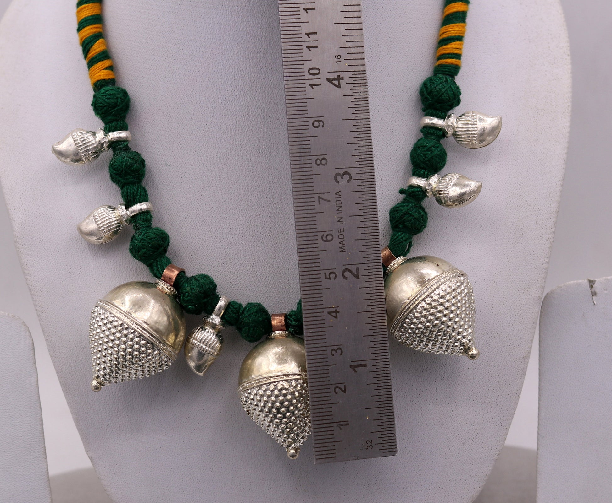 Indian tribal handmade sterling silver gorgeous necklace vintage antique stylish tribal necklace belly dance jewelry set31 - TRIBAL ORNAMENTS