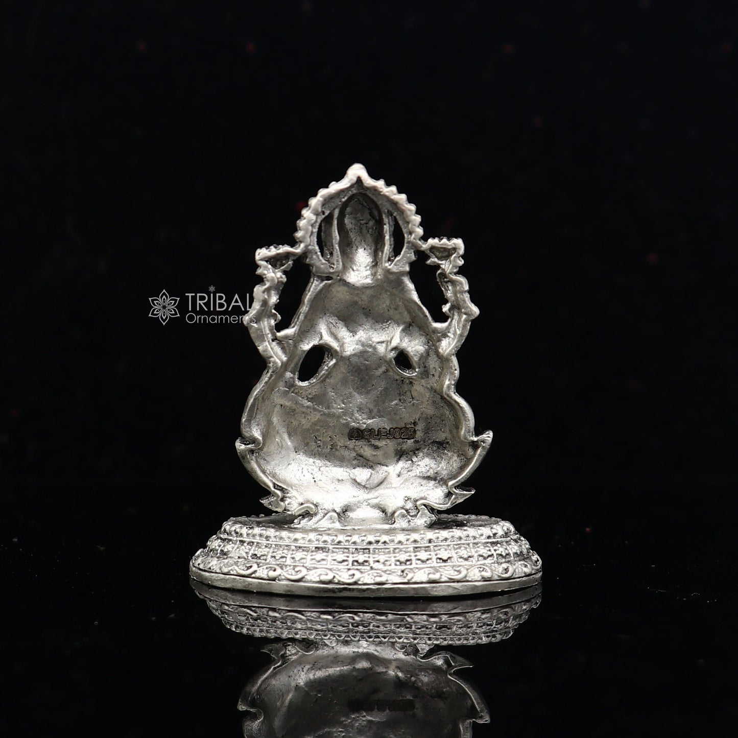 Kamlasan Goddess Lakshmi Divine statue figurine for puja,best way for Diwali festival puja or worshipping for wealth and prosperity art740 - TRIBAL ORNAMENTS