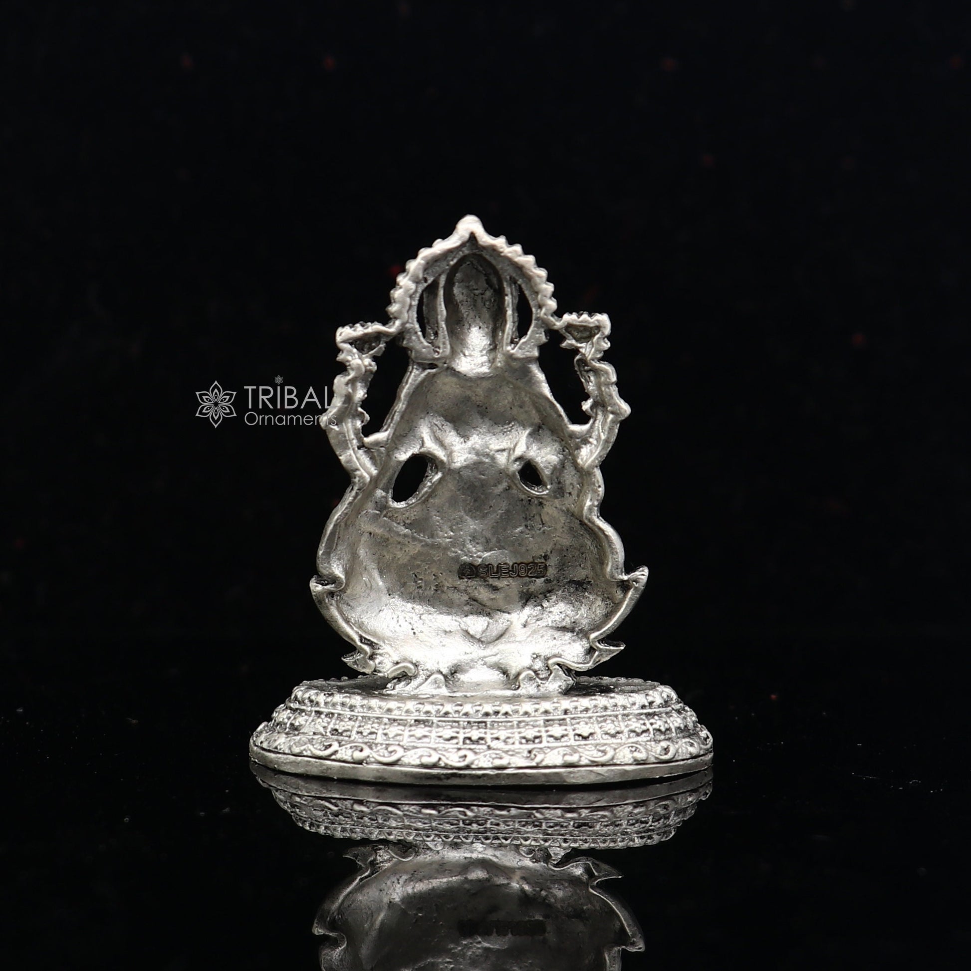 Kamlasan Goddess Lakshmi Divine statue figurine for puja,best way for Diwali festival puja or worshipping for wealth and prosperity art740 - TRIBAL ORNAMENTS