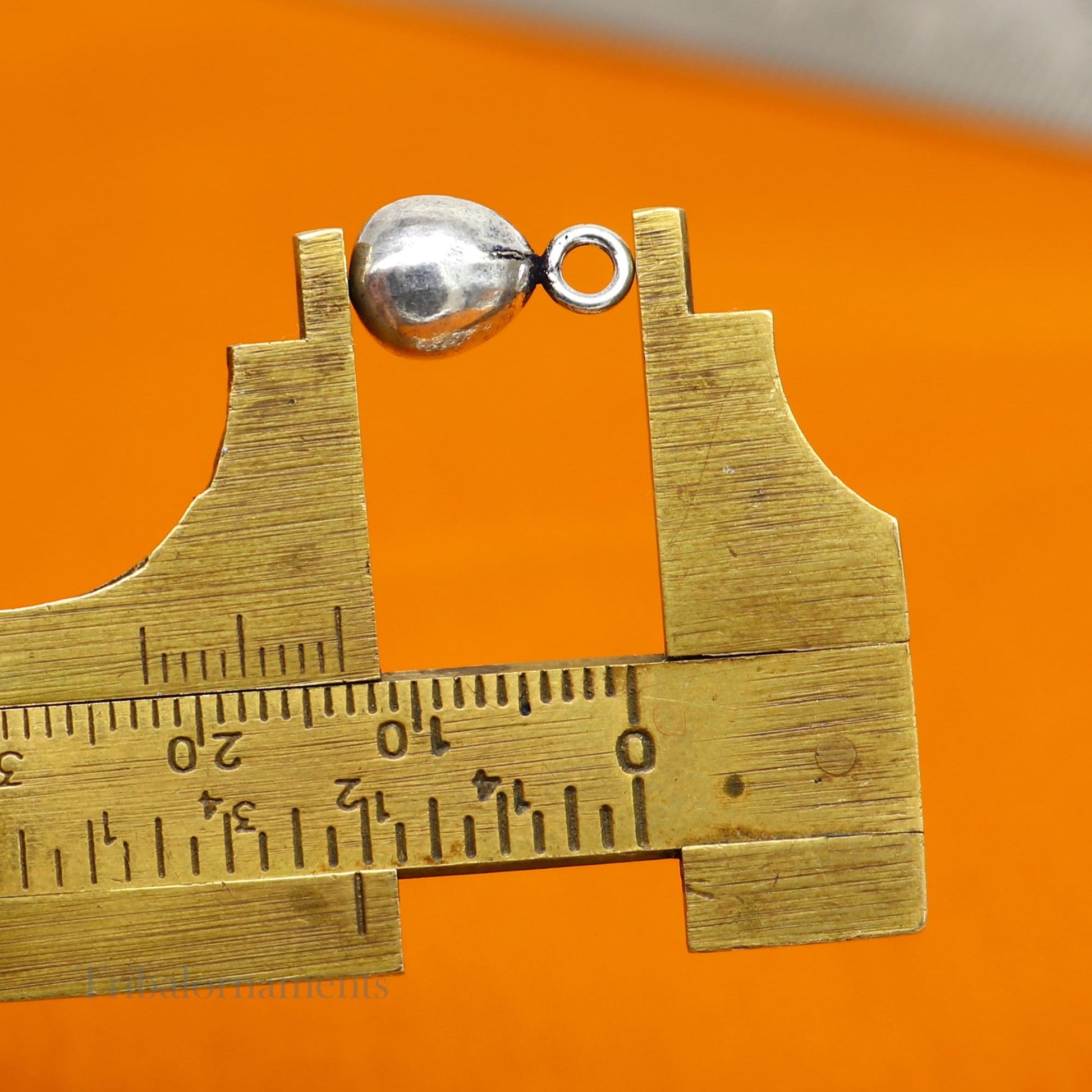 loose beads Lot 20 pieces vintage plain style handmade 925 sterling silver beads or hanging drops for custom jewelry making ideas bd11 - TRIBAL ORNAMENTS