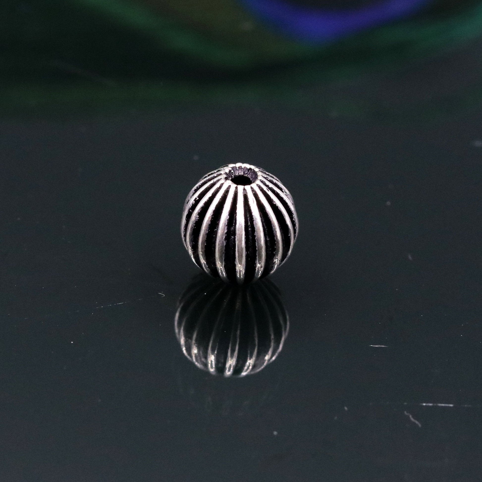 Lot 10 pieces Vintage antique design handmade 925 sterling silver beads loose beads for jewelry making ideas bd04 - TRIBAL ORNAMENTS