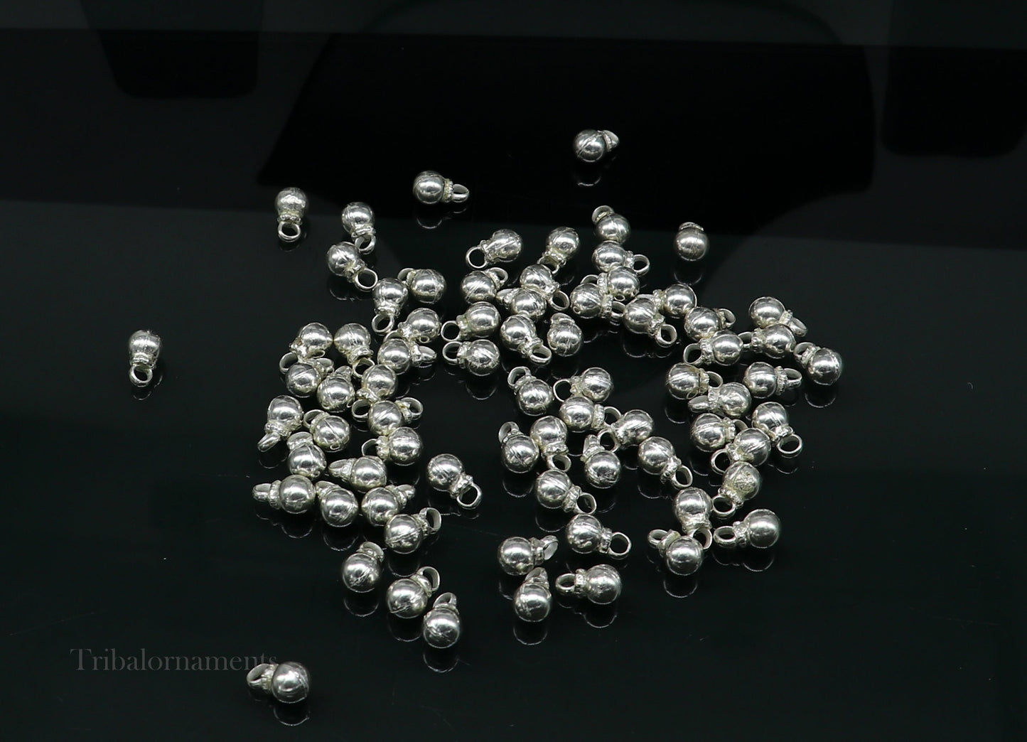 Lot 20 piece vintage plain design 925 sterling silver fabulous beads or hanging drops for custom jewelry making lose beads bd15 - TRIBAL ORNAMENTS