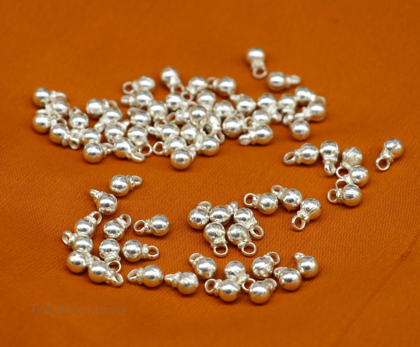 Lot 20 piece vintage plain design 925 sterling silver fabulous beads or hanging drops for custom jewelry making lose beads bd15 - TRIBAL ORNAMENTS