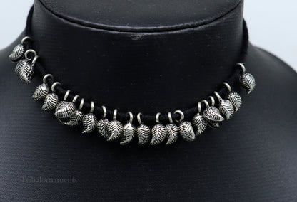 Lot 20 pieces jingling bells vintage mango design 925 sterling silver beads or hanging drops for custom jewelry making lose beads bd14 - TRIBAL ORNAMENTS