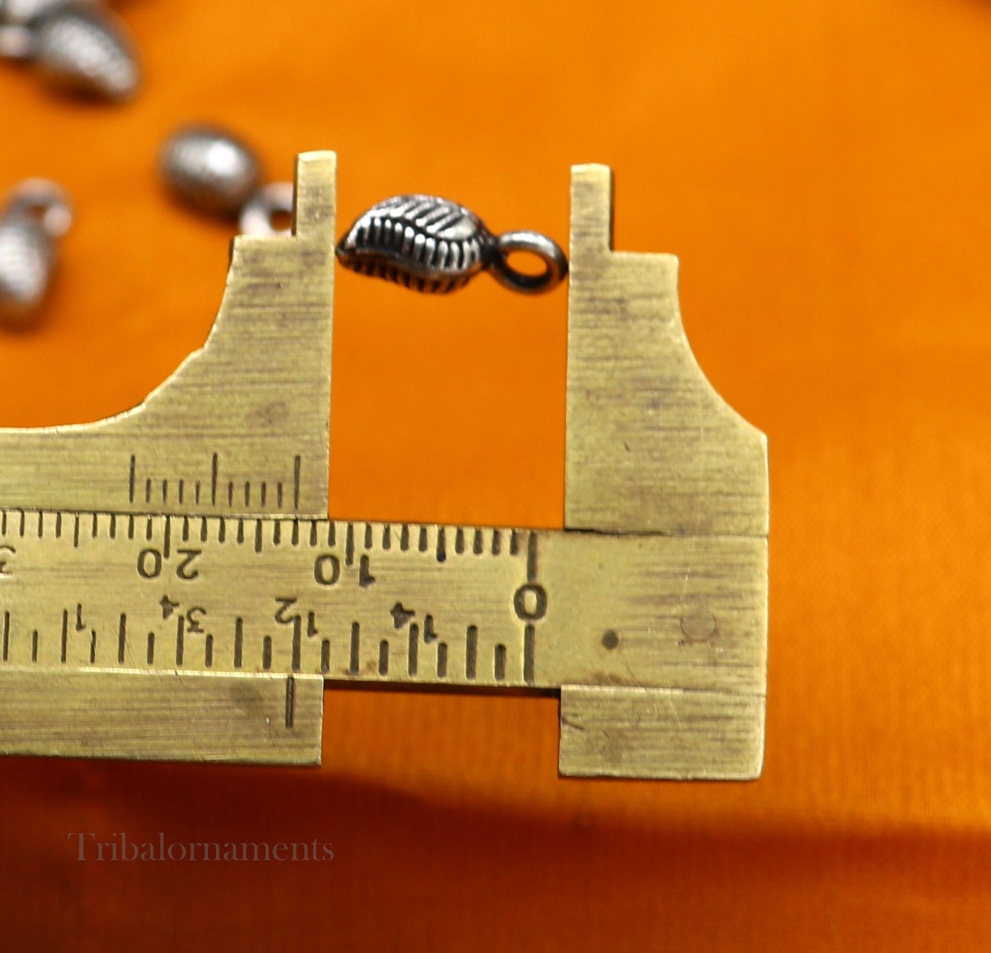 Lot 20 pieces jingling bells vintage mango design 925 sterling silver beads or hanging drops for custom jewelry making lose beads bd14 - TRIBAL ORNAMENTS