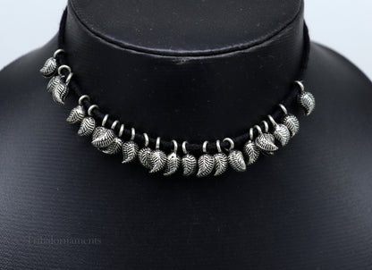 Lot 20 pieces jingling bells vintage mango design 925 sterling silver beads or hanging drops for custom jewelry making lose beads bd14 - TRIBAL ORNAMENTS