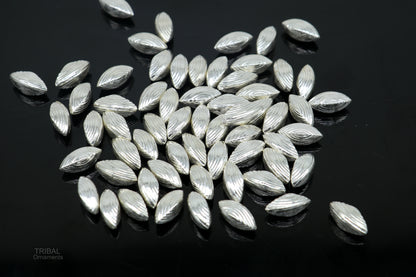 Lot 5 pieces Sterling silver handmade silver dry fruit, silver pista/ pistachio nut for puja, best gift idols God, best puja article su439 - TRIBAL ORNAMENTS