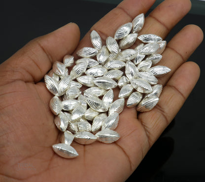 Lot 5 pieces Sterling silver handmade silver dry fruit, silver pista/ pistachio nut for puja, best gift idols God, best puja article su439 - TRIBAL ORNAMENTS