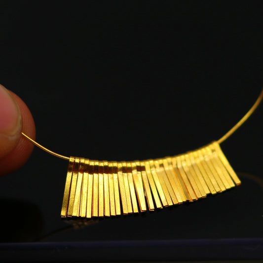 Lot of 20 pieces Vintage handmade 22kt yellow gold Clips hanging findings for excellent unique jewelry making idea tribal India jewelry - TRIBAL ORNAMENTS