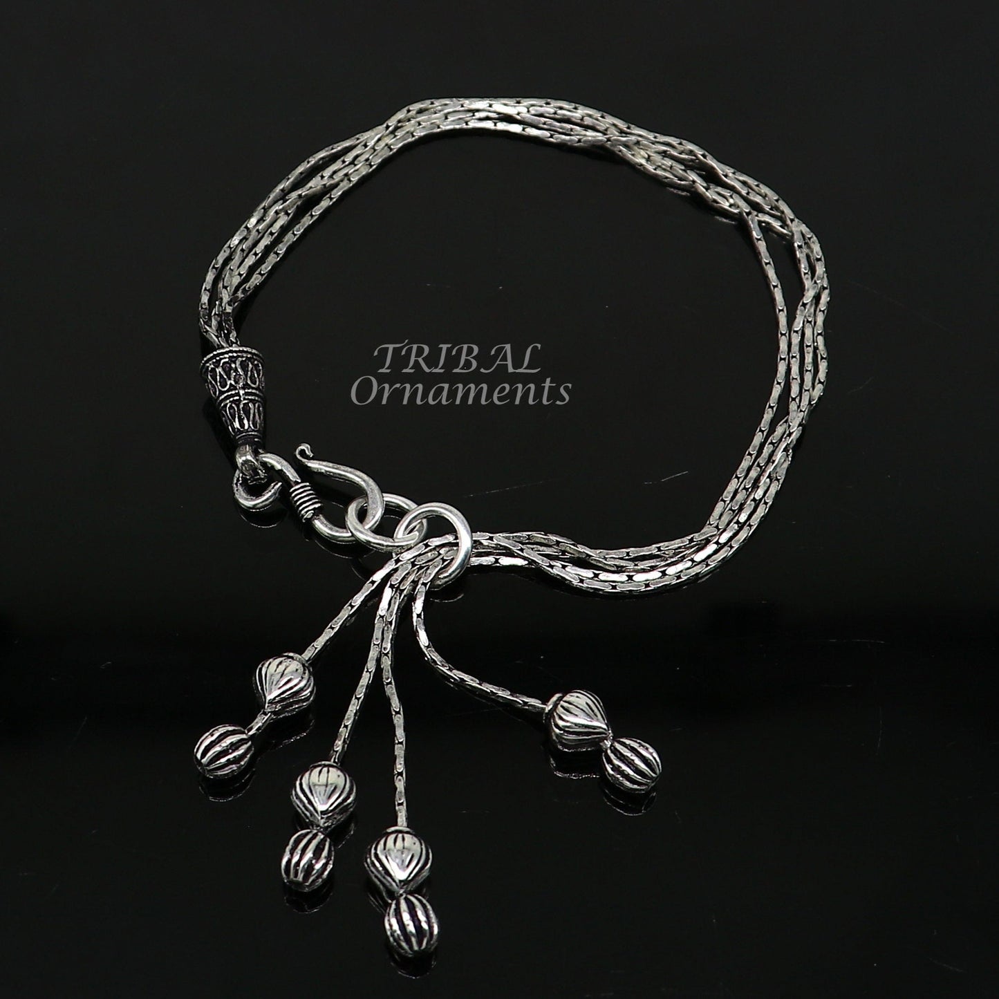 Modern chunky stylish 925 sterling adjustable multiline bracelet jewelry gift jewelry sbr460 - TRIBAL ORNAMENTS