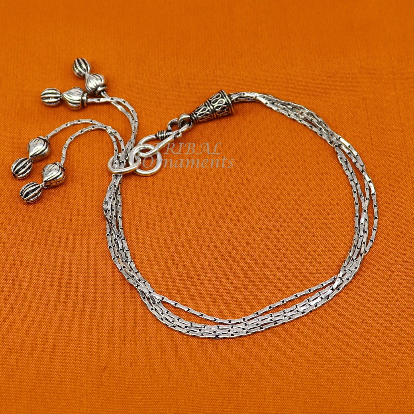 Modern chunky stylish 925 sterling adjustable multiline bracelet jewelry gift jewelry sbr460 - TRIBAL ORNAMENTS