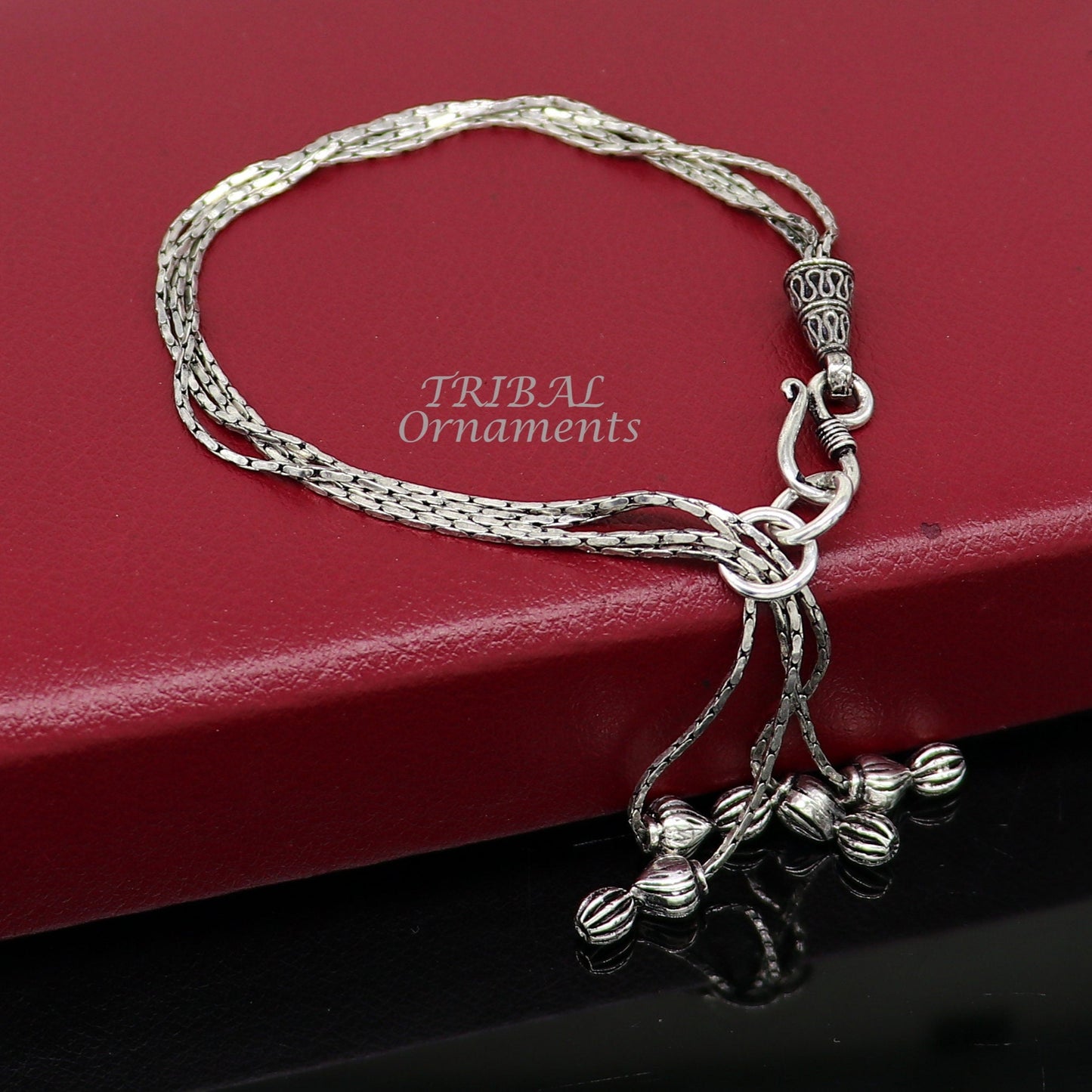 Modern chunky stylish 925 sterling adjustable multiline bracelet jewelry gift jewelry sbr460 - TRIBAL ORNAMENTS
