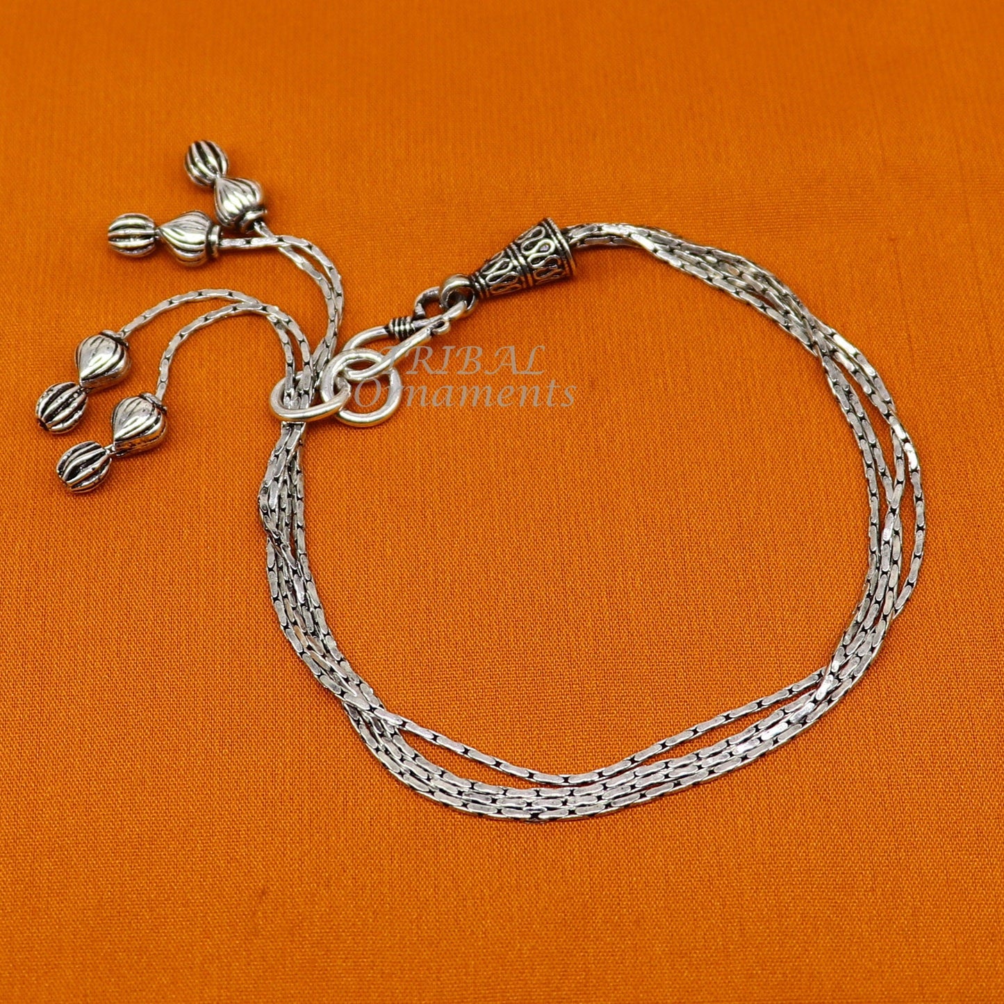 Modern chunky stylish 925 sterling adjustable multiline bracelet jewelry gift jewelry sbr460 - TRIBAL ORNAMENTS