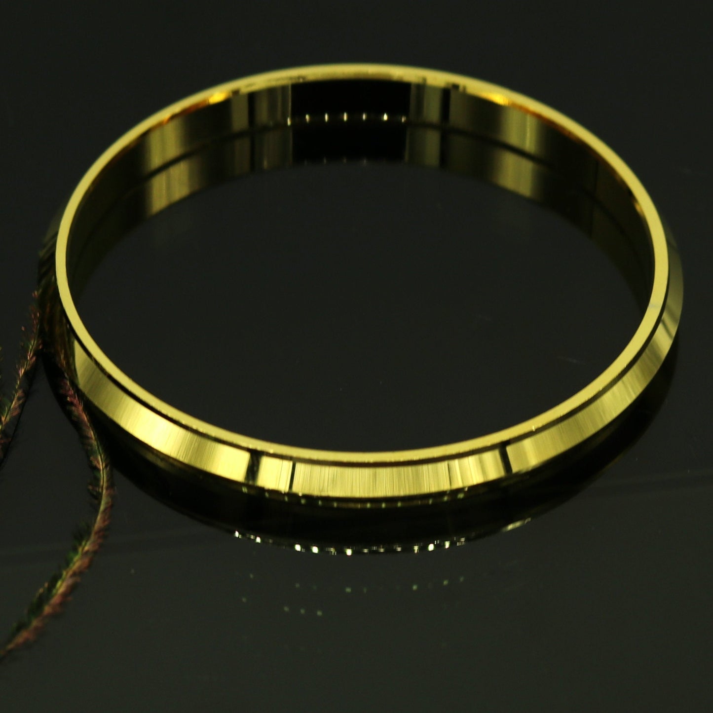 Punjabi Sikh solid silver handmade gold polished bangle bracelet kada, amazing customized design personalized gift for toddlers tribal jewelry nssk231 - TRIBAL ORNAMENTS