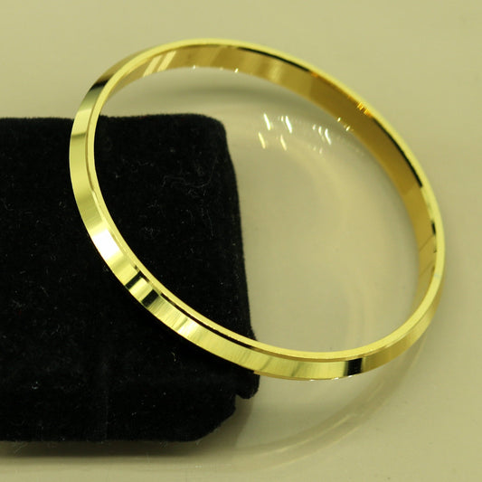 Punjabi Sikh solid silver handmade gold polished bangle bracelet kada, amazing customized design personalized gift for toddlers tribal jewelry nssk231 - TRIBAL ORNAMENTS
