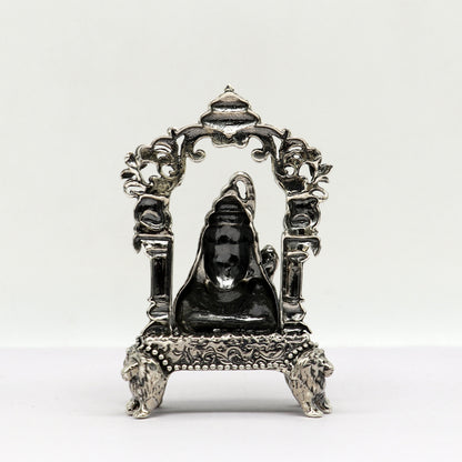 Pure 925 Sterling silver handmade antique look Indian idols Lord Shiva stunning statue figurine, puja articles best decorative gift art12 - TRIBAL ORNAMENTS