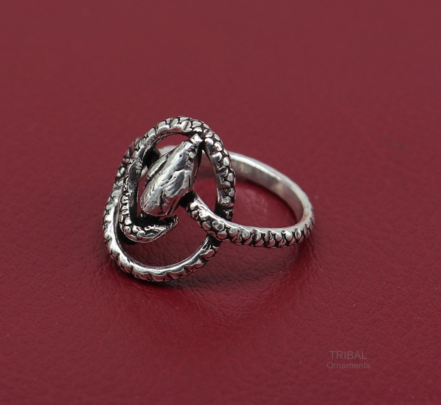 Pure 925 sterling silver handmade snake design vintage antique stylish ring band, gorgeous snake ring best elegant dainty jewelry ring281 - TRIBAL ORNAMENTS