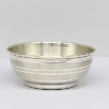 Pure 999 fine silver bowl, silver utensils from india, plain high quality silver vessel, silver kitchen utensils baby serving bowl sv196 - TRIBAL ORNAMENTS